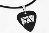 2012夏季款 GsusMusic 钛钢金属吉他拨片项链 GREEN DAY 绿日 单孔（酷黑） 