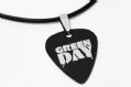 2012夏季款 GsusMusic 钛钢金属吉他拨片项链 GREEN DAY 绿日 单孔（酷黑） 