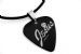 2013款 GsusMusic 钛钢金属吉他拨片项链 PICK JESUS（黑色） 