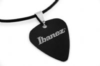 2013款 PICKLACE 钛钢金属吉他拨片项链 依班娜 IBANEZ（黑色） 