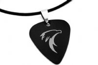 2013款 PICKLACE 钛钢金属吉他拨片项链 EAGLE 鹰（黑色） 