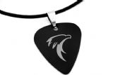 2013款 PICKLACE 钛钢金属吉他拨片项链 EAGLE 鹰（黑色） 