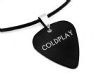 2013款 PICKLACE 钛钢金属吉他拨片项链 酷玩乐队 COLDPLAY（黑色） 