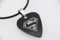 2016款 钛钢拨片项链 超人 Superman 漫威（黑色） 