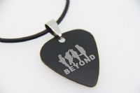 2016款 钛钢拨片项链 Beyond乐队 比安（黑色） 