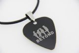 2016款 钛钢拨片项链 Beyond乐队 比安（黑色） 