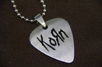 2016款 钛钢拨片项链 科恩 Korn（银色） 