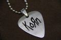 2016款 钛钢拨片项链 科恩 Korn（银色） 